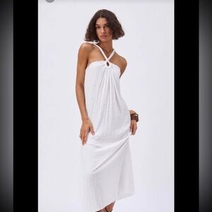 Zara white cover up dress